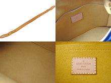 画像をギャラリービューアに読み込む, LOUIS VUITTON ルイヴィトン バギーPM ショルダーバッグ M95049 モノグラムデニム レザー ゴールド金具 ブルー 美品 中古 65574