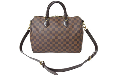 LOUIS VUITTON ルイヴィトン スピーディ バンドリエール30 N41367 ダミエ エベヌ ブラウン ショルダー 2WAY ゴールド金具 美品 中古 65576