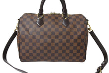 Load image into Gallery viewer, LOUIS VUITTON ルイヴィトン スピーディ バンドリエール30 N41367 ダミエ エベヌ ブラウン ショルダー 2WAY ゴールド金具 美品 中古 65576