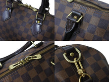 Load image into Gallery viewer, LOUIS VUITTON ルイヴィトン スピーディ バンドリエール30 N41367 ダミエ エベヌ ブラウン ショルダー 2WAY ゴールド金具 美品 中古 65576