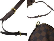Load image into Gallery viewer, LOUIS VUITTON ルイヴィトン スピーディ バンドリエール30 N41367 ダミエ エベヌ ブラウン ショルダー 2WAY ゴールド金具 美品 中古 65576