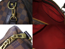Load image into Gallery viewer, LOUIS VUITTON ルイヴィトン スピーディ バンドリエール30 N41367 ダミエ エベヌ ブラウン ショルダー 2WAY ゴールド金具 美品 中古 65576