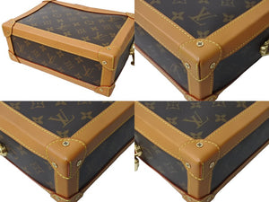 極美品 LOUIS VUITTON ルイヴィトン ソフトトランク ショルダーバッグ M44660 モノグラムキャンバス レザー ブラウン 中古 65593