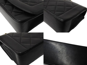 CHANEL シャネル シングルフラップ ダイアナマトラッセ22 ショルダーバッグ 3番台 A05289 ラムスキン 美品 中古 65600
