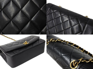 CHANEL シャネル シングルフラップ ダイアナマトラッセ22 ショルダーバッグ 2番台 A05289 ラムスキン 美品 中古 65601