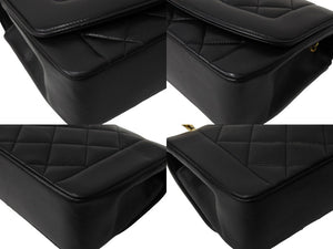 CHANEL シャネル シングルフラップ ダイアナマトラッセ22 ショルダーバッグ 2番台 A05289 ラムスキン 美品 中古 65601