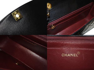 CHANEL シャネル シングルフラップ ダイアナマトラッセ22 ショルダーバッグ 2番台 A05289 ラムスキン 美品 中古 65601