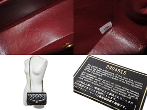 CHANEL シャネル シングルフラップ ダイアナマトラッセ22 ショルダーバッグ 2番台 A05289 ラムスキン 美品 中古 65601