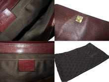 Load image into Gallery viewer, GUCCI グッチ ホースシュー 2WAY チェーンショルダーバッグ 119188 レザー キャンバス ベージュ レッド 美品 中古 65605