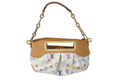 LOUIS VUITTON ルイヴィトン モノグラムマルチカラー ジュディPM ハンドバッグ M40257 村上隆 ホワイト ワンショルダー 2WAY 良品 中古 65610