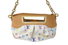 画像をギャラリービューアに読み込む, LOUIS VUITTON ルイヴィトン モノグラムマルチカラー ジュディPM ハンドバッグ M40257 村上隆 ホワイト ワンショルダー 2WAY 良品 中古 65610