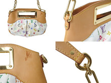 画像をギャラリービューアに読み込む, LOUIS VUITTON ルイヴィトン モノグラムマルチカラー ジュディPM ハンドバッグ M40257 村上隆 ホワイト ワンショルダー 2WAY 良品 中古 65610