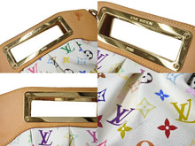 画像をギャラリービューアに読み込む, LOUIS VUITTON ルイヴィトン モノグラムマルチカラー ジュディPM ハンドバッグ M40257 村上隆 ホワイト ワンショルダー 2WAY 良品 中古 65610