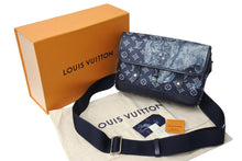 画像をギャラリービューアに読み込む, 極美品 LouisVuitton ルイヴィトン メッセンジャーPM ライオン モノグラム サバンナ ショルダーバッグ M54248 ネイビー 中古 65615