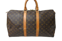 Load image into Gallery viewer, LOUIS VUITTON ルイヴィトン ボストンバッグ キーポル45 ブラウン コーティングキャンバス M41414 美品 中古 65621