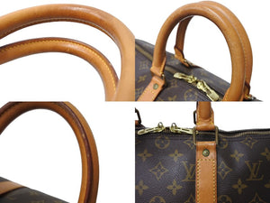 LOUIS VUITTON ルイヴィトン ボストンバッグ キーポル45 ブラウン コーティングキャンバス M41414 美品 中古 65621
