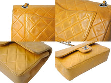 Load image into Gallery viewer, CHANEL シャネル マトラッセ23 Wフラップ Wチェーンショルダーバッグ 5番台 ラムスキン オレンジ シルバー金具 良品 中古 65626