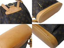 画像をギャラリービューアに読み込む, LOUIS VUITTON ルイヴィトン モンスリMM バックパック リュック M51136 モノグラム ブラウン ゴールド金具 良品 中古 65637
