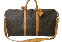 Load image into Gallery viewer, LouisVuitton ルイヴィトン キーポルバンドリエール55 2WAY ボストンバッグ ショルダーバッグ M41414 ブラウン 良品 中古 65638