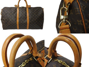 LouisVuitton ルイヴィトン キーポルバンドリエール55 2WAY ボストンバッグ ショルダーバッグ M41414 ブラウン 良品 中古 65638