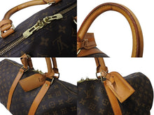 Load image into Gallery viewer, LouisVuitton ルイヴィトン キーポルバンドリエール55 2WAY ボストンバッグ ショルダーバッグ M41414 ブラウン 良品 中古 65638