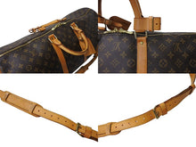 Load image into Gallery viewer, LouisVuitton ルイヴィトン キーポルバンドリエール55 2WAY ボストンバッグ ショルダーバッグ M41414 ブラウン 良品 中古 65638