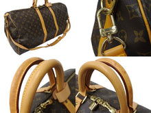 Load image into Gallery viewer, LOUIS VUITTON ルイヴィトン キーポル バンドリエール55 M41414 モノグラム PVC レザー ブラウン ゴールド金具 美品 中古 65641