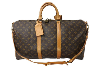 LOUIS VUITTON ルイヴィトン モノグラム キーポル50 ボストンバッグ M41426 ブラウン 良品 中古 65642