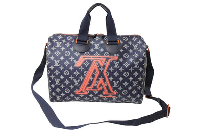 極美品 LOUIS VUITTON ルイヴィトン スピーディバンドリエール40 2way ハンドバッグ モノグラムインク アップサイトダウン M43697 中古 65647