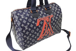 極美品 LOUIS VUITTON ルイヴィトン スピーディバンドリエール40 2way ハンドバッグ モノグラムインク アップサイトダウン M43697 中古 65647