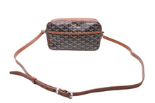 画像をギャラリービューアに読み込む, GOYARD ゴヤール カップヴェールPMバッグ ショルダーバッグ CAPVE2PMLTY01CL01P ブラウン PVC レザー シルバー金具 美品 中古 65648