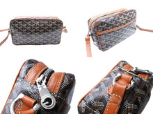 画像をギャラリービューアに読み込む, GOYARD ゴヤール カップヴェールPMバッグ ショルダーバッグ CAPVE2PMLTY01CL01P ブラウン PVC レザー シルバー金具 美品 中古 65648