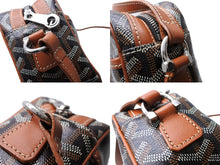 画像をギャラリービューアに読み込む, GOYARD ゴヤール カップヴェールPMバッグ ショルダーバッグ CAPVE2PMLTY01CL01P ブラウン PVC レザー シルバー金具 美品 中古 65648