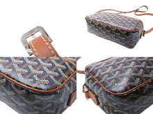 画像をギャラリービューアに読み込む, GOYARD ゴヤール カップヴェールPMバッグ ショルダーバッグ CAPVE2PMLTY01CL01P ブラウン PVC レザー シルバー金具 美品 中古 65648