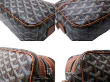 画像をギャラリービューアに読み込む, GOYARD ゴヤール カップヴェールPMバッグ ショルダーバッグ CAPVE2PMLTY01CL01P ブラウン PVC レザー シルバー金具 美品 中古 65648