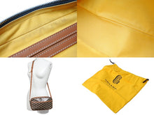 画像をギャラリービューアに読み込む, GOYARD ゴヤール カップヴェールPMバッグ ショルダーバッグ CAPVE2PMLTY01CL01P ブラウン PVC レザー シルバー金具 美品 中古 65648