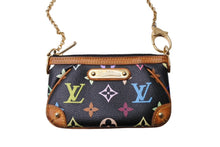 Load image into Gallery viewer, LouisVuitton ルイヴィトン ポシェット ミラPM アクセサリーポーチ M60099 AA0039 ブラック マルチカラー 美品 中古 65650