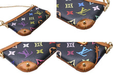 Load image into Gallery viewer, LouisVuitton ルイヴィトン ポシェット ミラPM アクセサリーポーチ M60099 AA0039 ブラック マルチカラー 美品 中古 65650