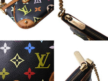 Load image into Gallery viewer, LouisVuitton ルイヴィトン ポシェット ミラPM アクセサリーポーチ M60099 AA0039 ブラック マルチカラー 美品 中古 65650