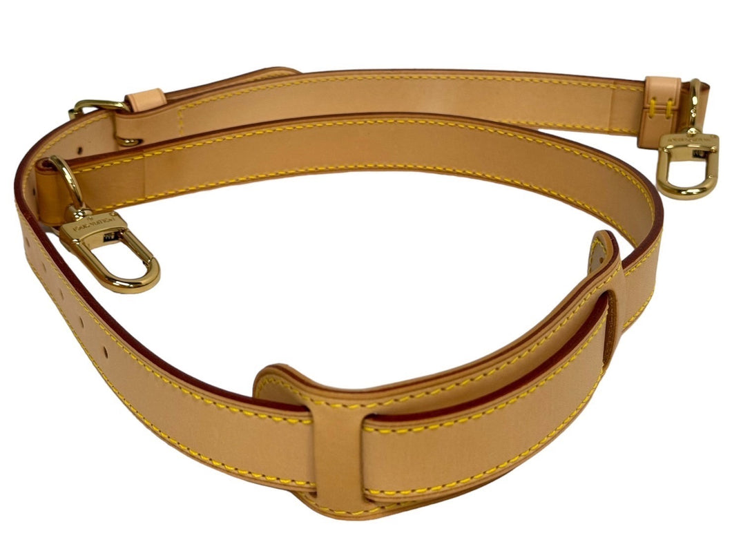 LouisVuitton ルイヴィトン キーポル 替えショルダーストラップ ヌメ革 ブラウン ゴールド金具 美品 中古 65657