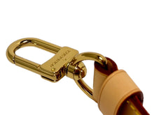 画像をギャラリービューアに読み込む, LouisVuitton ルイヴィトン キーポル 替えショルダーストラップ ヌメ革 ブラウン ゴールド金具 美品 中古 65657