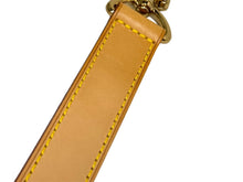画像をギャラリービューアに読み込む, LouisVuitton ルイヴィトン キーポル 替えショルダーストラップ ヌメ革 ブラウン ゴールド金具 美品 中古 65657