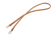 Load image into Gallery viewer, LOUIS VUITTON ルイ ヴィトン ショルダーストラップ スピーディ用 ヌメ革 ブラウン ゴールド金具 美品 中古 65658