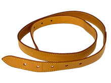 画像をギャラリービューアに読み込む, LouisVuitton ルイヴィトン バギー用 ショルダーストラップ TH0076 ヌメ革 ブラウン 美品 中古 65661