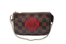Load image into Gallery viewer, 極美品 LOUIS VUITTON ルイ ヴィトン ミニポシェットアクセソワール T&amp;B アクセサリーポーチ ダミエ エベヌ N58011 中古 65663