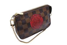 Load image into Gallery viewer, 極美品 LOUIS VUITTON ルイ ヴィトン ミニポシェットアクセソワール T&amp;B アクセサリーポーチ ダミエ エベヌ N58011 中古 65663
