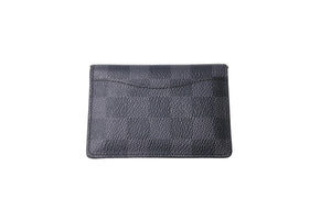 LOUIS VUITTON ルイ ヴィトン オーガナイザードゥポッシュ カードケース KHイニシャル入り ダミエ ブラック N63143 美品 中古 65667