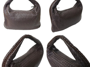 BOTTEGAVENETA ボッテガヴェネタ イントレチャート ワンショルダーバッグ 115654 ブラウン 美品 中古 65668