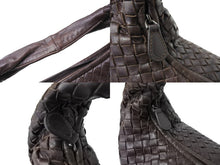 Load image into Gallery viewer, BOTTEGAVENETA ボッテガヴェネタ イントレチャート ワンショルダーバッグ 115654 ブラウン 美品 中古 65668