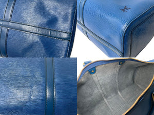 LOUIS VUITTON ルイ ヴィトン キーポル45 ボストンバッグ 旅行バッグ M42975 エピレザー トレドブルー 美品 中古 65669